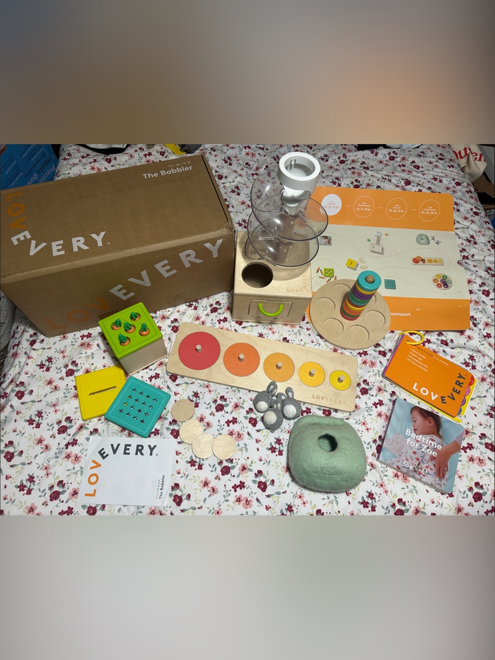 LOVEVERY, the babbler play kit 13, 14, 15 + months used